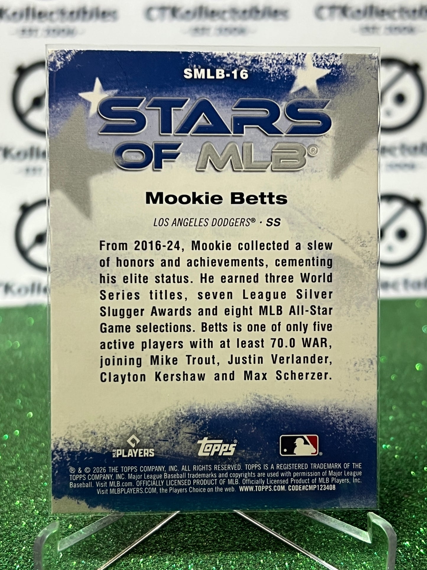 2026 TOPPS 75 MOOKIE BETTS # SMLB-16 STARS OF MLB LA DODGERS BASEBALL CARD
