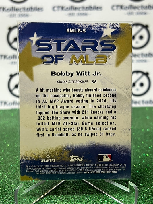 2026 TOPPS 75 BOBBY WITT JR. # SMLB-5 STARS OF MLB KANSAS CITY ROYALS BASEBALL CARD