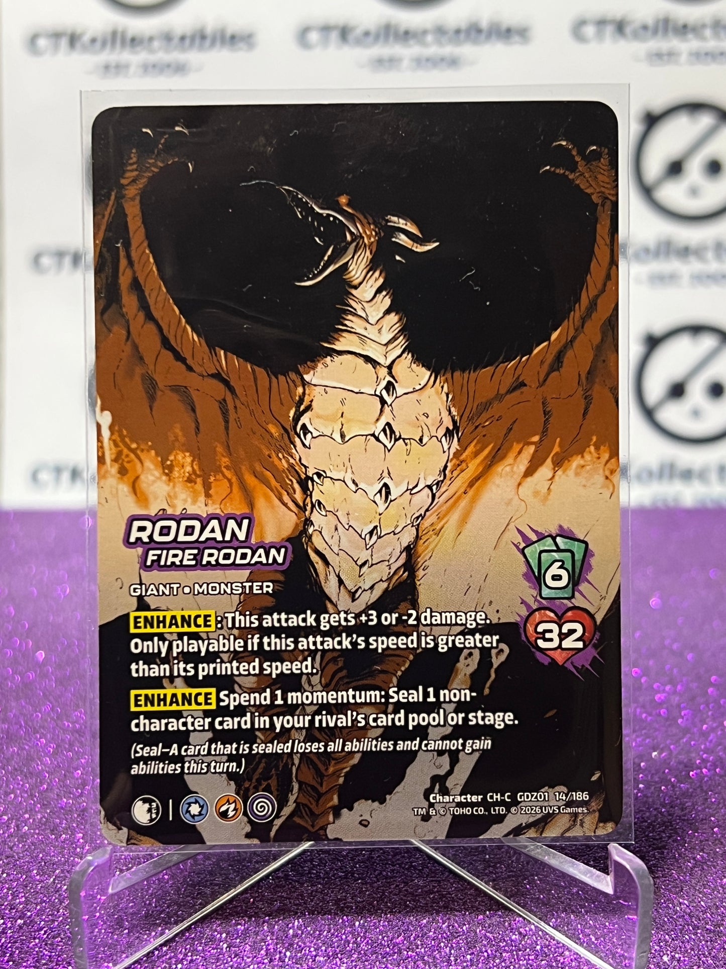 2026 UNIVERSUS RODAN # CH-C GDZ01 14/186 NON-FOIL GAME TRADING CARD