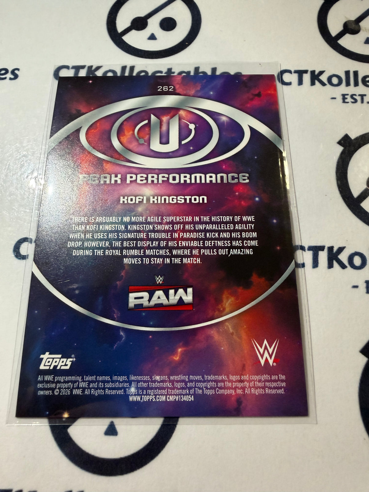 2026 WWE Topps Universe Peak Performance #262 Kofi Kingston Base Card