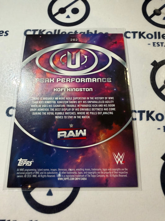 2026 WWE Topps Universe Peak Performance #262 Kofi Kingston Base Card