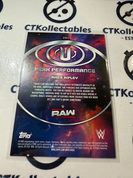 2026 WWE Topps Universe Peak Performance #284 Rhea Ripley Base Card