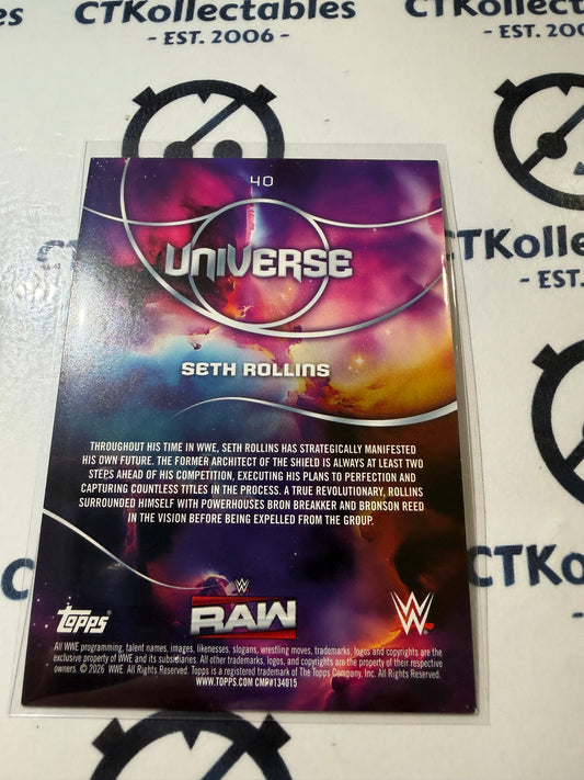 2026 WWE Topps Universe #40 Seth Rollins Base Card