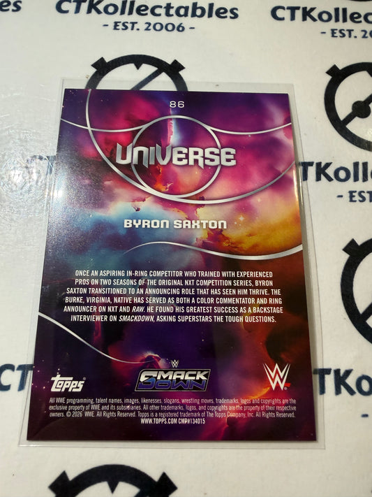 2026 WWE Topps Universe #86 Byron Saxton Base Card
