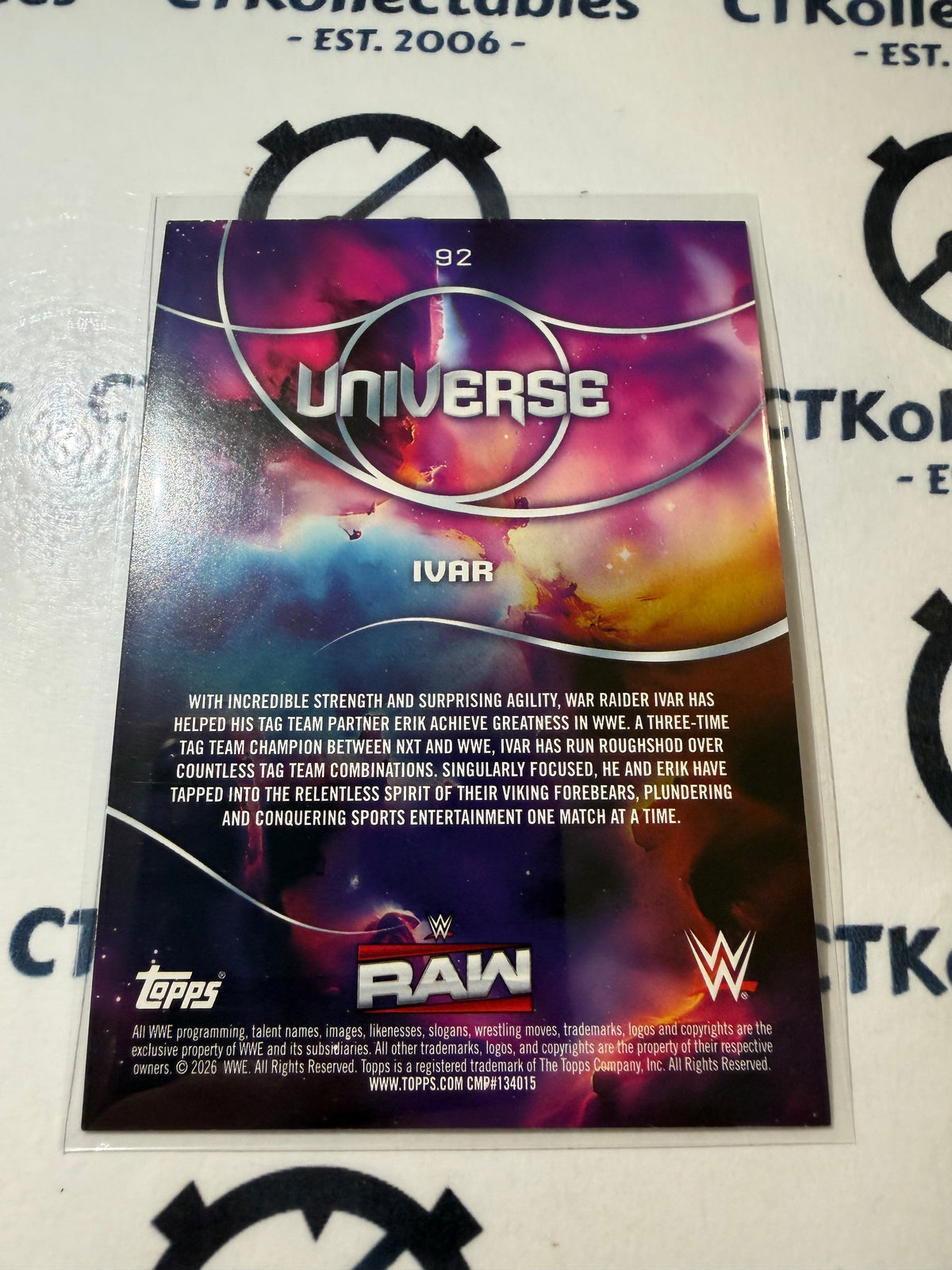 2026 WWE Topps Universe #92 Ivar Base Card