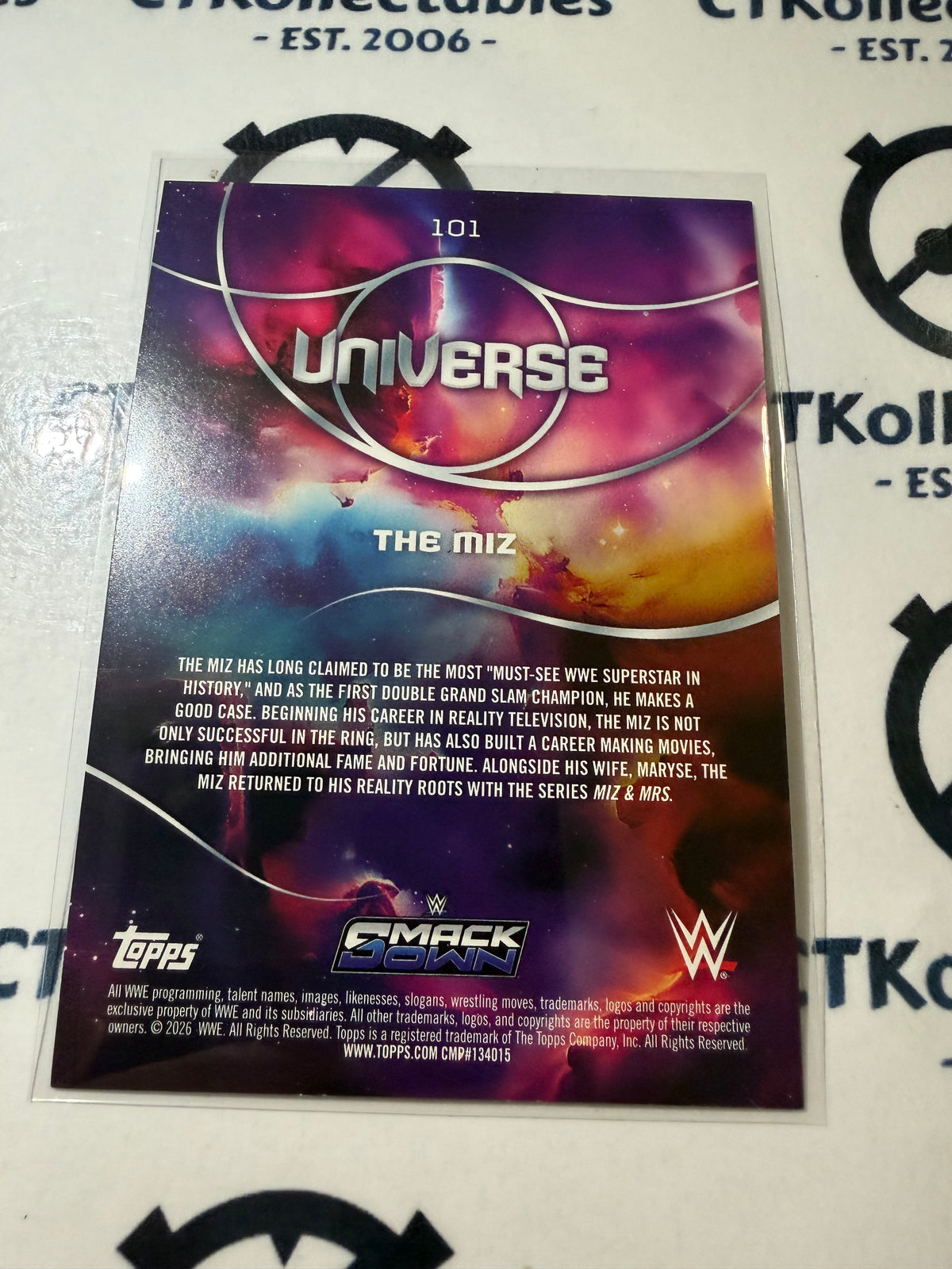 2026 WWE Topps Universe #101 The Miz Base Card