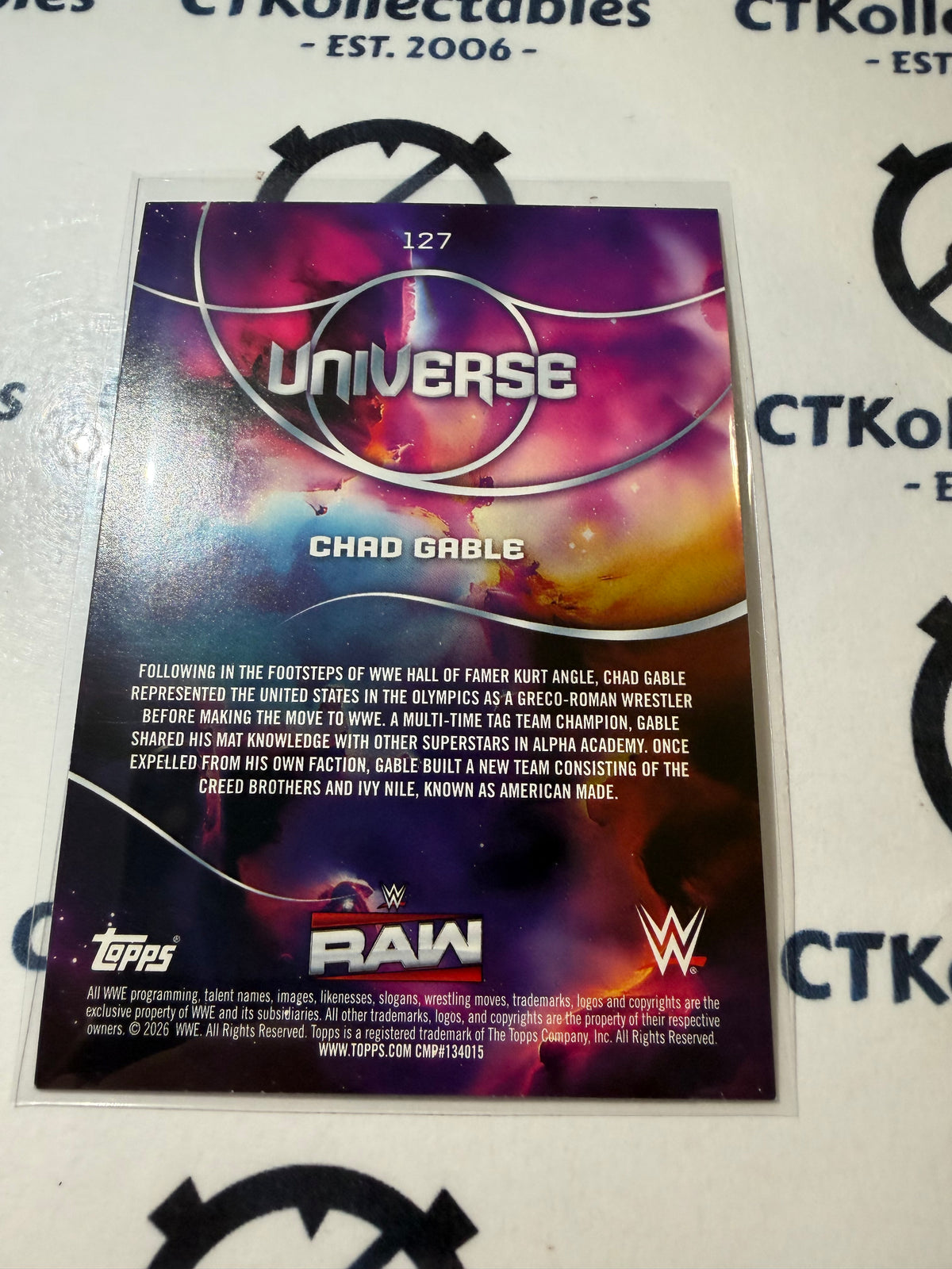 2026 WWE Topps Universe #127 Chad Gable Base Card