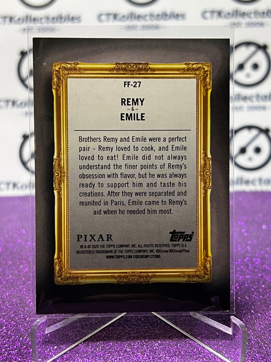 2026 DISNEY TOPPS NEON REMY & EMILE # FF-27 NON-FOIL CARD