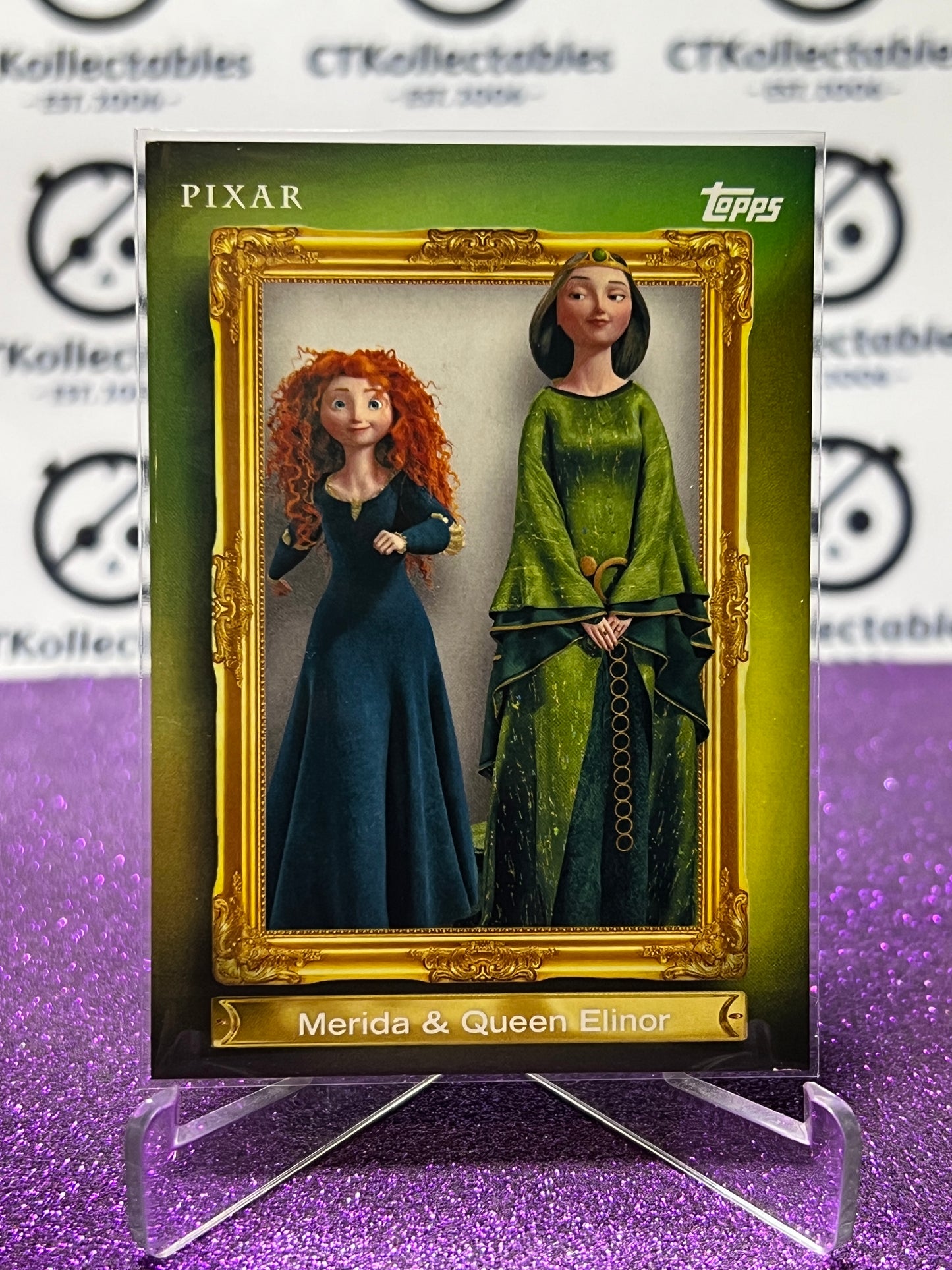 2026 DISNEY TOPPS NEON MERIDA & QUEEN ELINOR # FF-17 NON-FOIL CARD