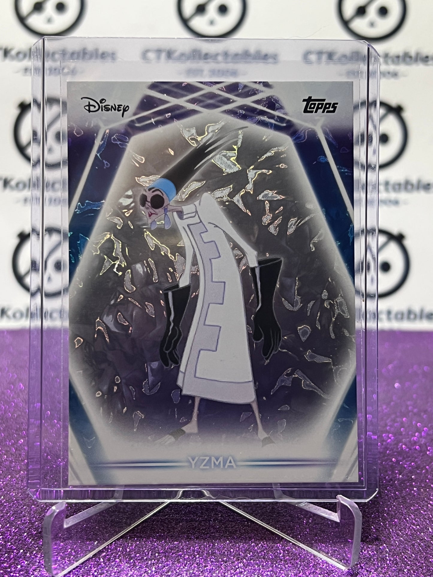 2026 DISNEY TOPPS NEON YZMA # 38 SNOW CAP PARALLEL FOIL CARD