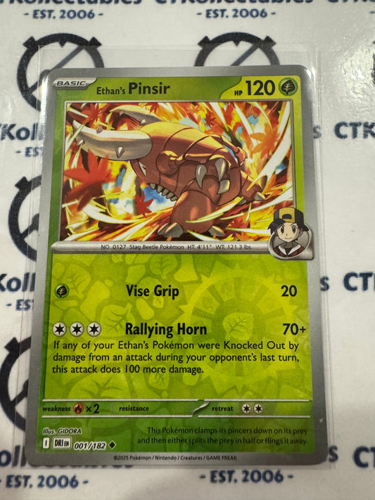 Ethan's Pinsir Reverse Holo #001/182 Scarlet & Violet Destined Rivals