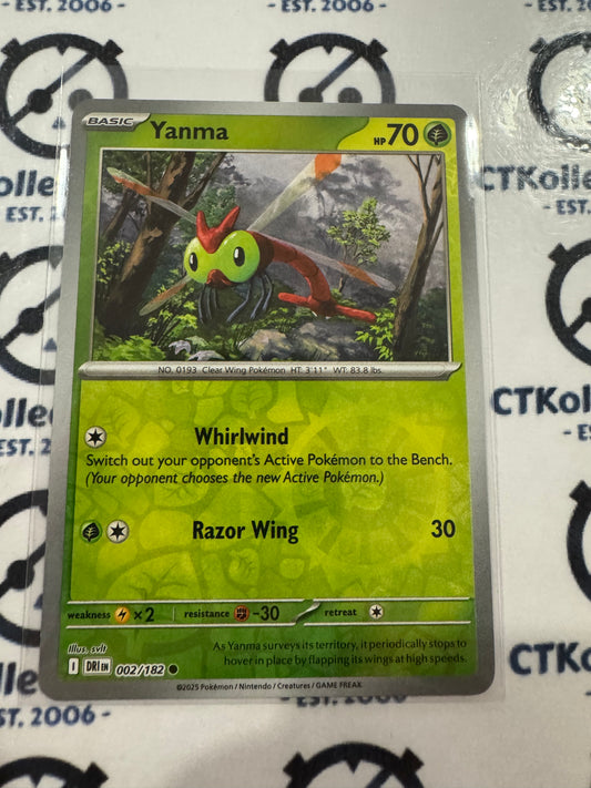 Yanma Reverse Holo #002/182 Scarlet & Violet Destined Rivals