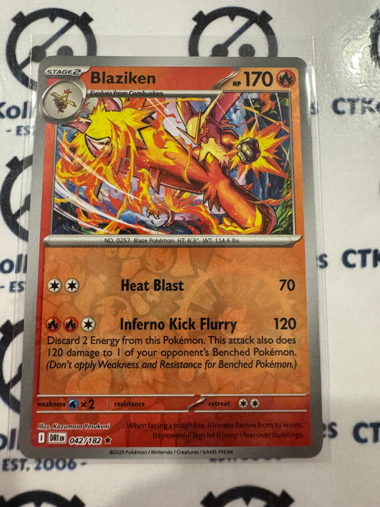 Blaziken Reverse Holo #042/182 Scarlet & Violet Destined Rivals