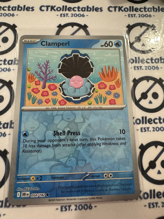 Clamperl Reverse Holo #054/182 Scarlet & Violet Destined Rivals