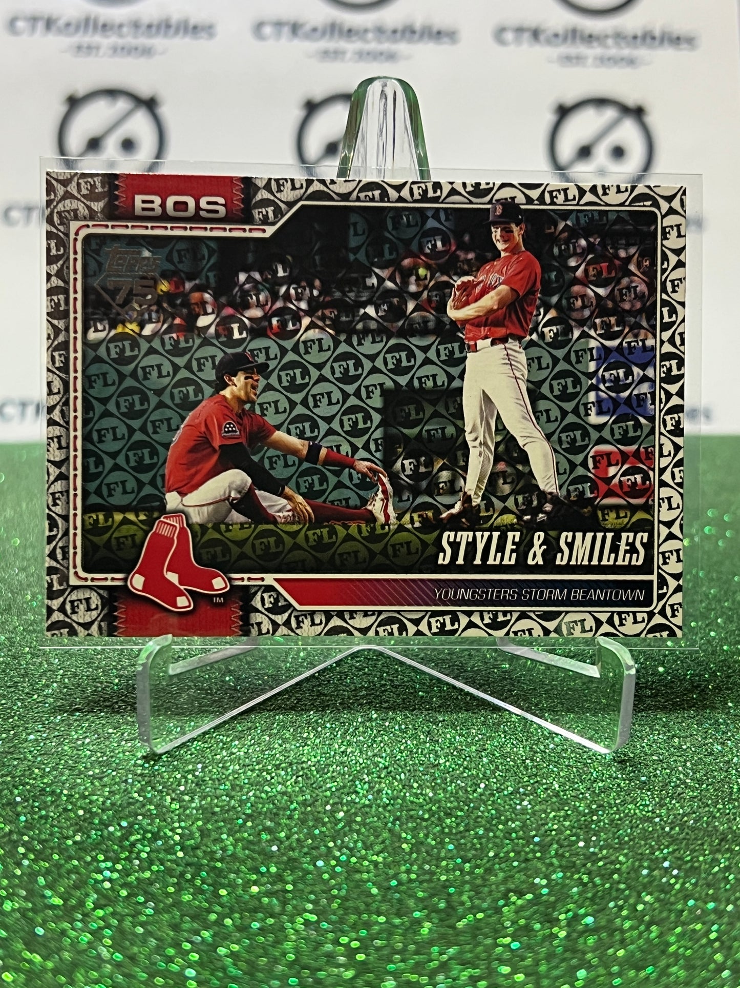 2026 TOPPS 75 STYLE & SMILES # 260 FOIL PARALLEL BOSTON RED SOX BASEBALL CARD