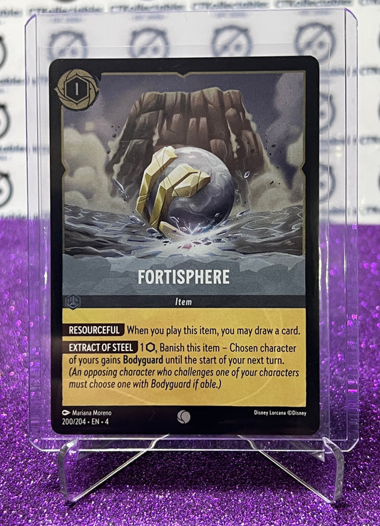 2024 DISNEY LORCANA URSULA'S RETURN FORTISPHERE # 200/204 COMMON FOIL GAME CARD
