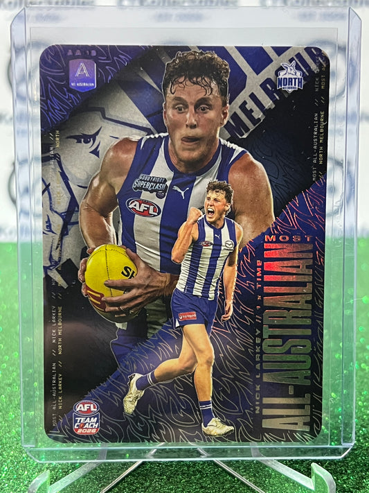 2026 TEAMCOACH AFL ALL-AUSTRALIAN NICK LARKEY # AA-12 SILVER KANGAROOS NORTH MELBOURNE