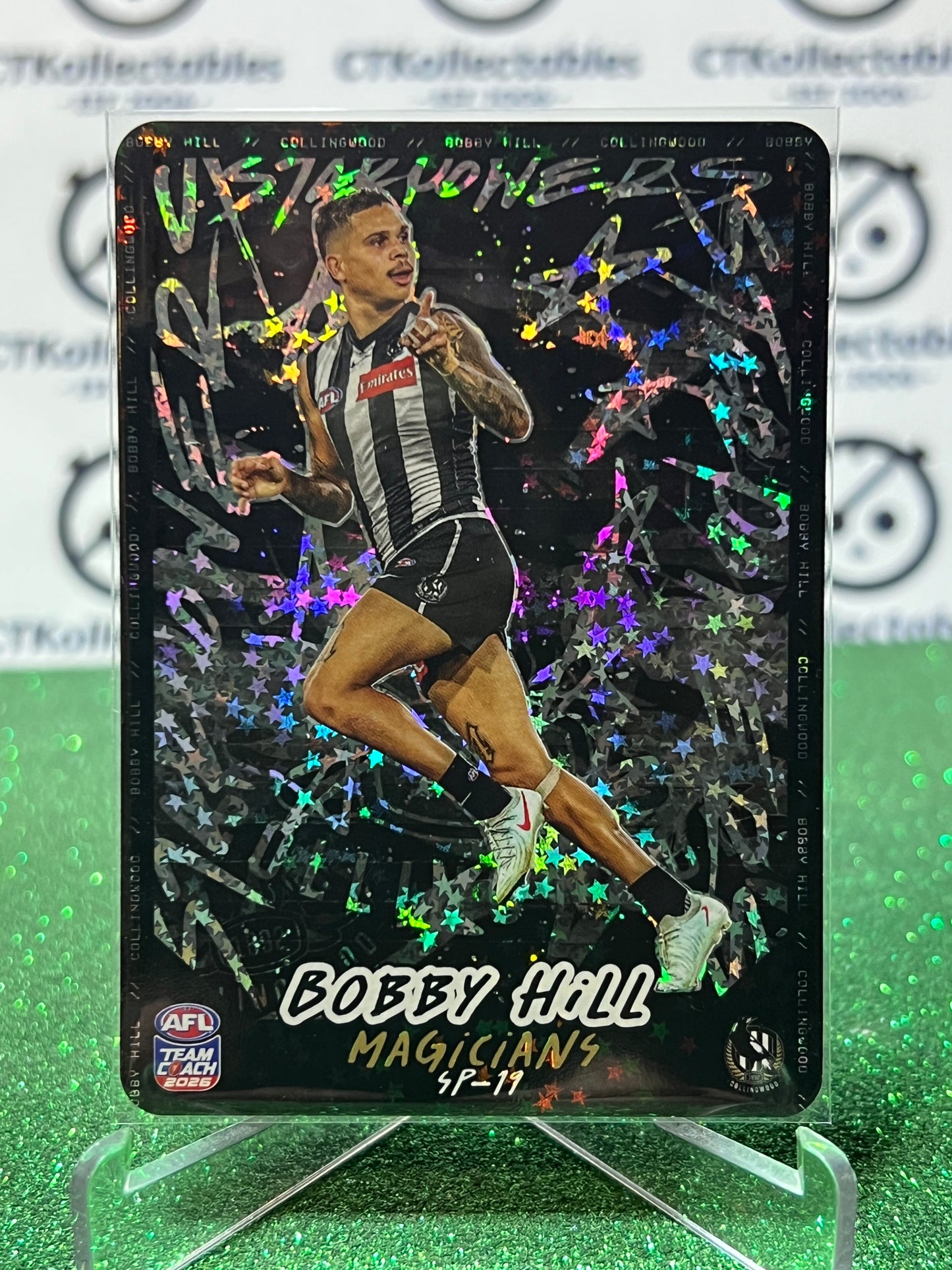 2026 AFL TEAMCOACH BOBBY HILL # SP-11 MAGICIANS CARD COLLINGWOOD MAGPIES