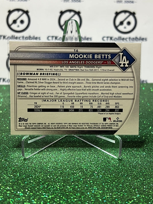 2026 BOWMAN MOOKIE BETTS # 16 LA DODGERS BASEBALL CARD