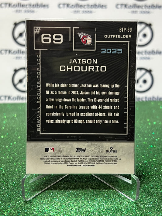 2026 BOWMAN CHROME JAISON CHOURIO # BTP-69 CLEVELAND GUARDIANS BASEBALL CARD