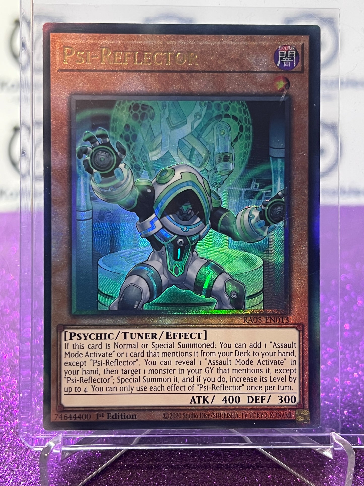 YU-GI-OH! RARITY COLLECTION PSI-REFLECTOR # RAO5-EN013 SECRET RARE 1ST EDITION TCG CARD (Copy)