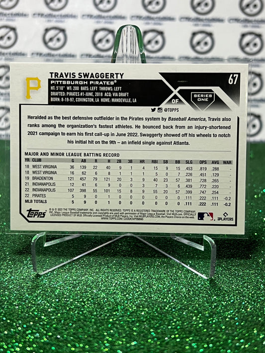 2023 TOPPS TRAVIS SWAGGERTY # 67 FOIL ROOKIE PITTSBURGH PIRATES BASEBALL CARD