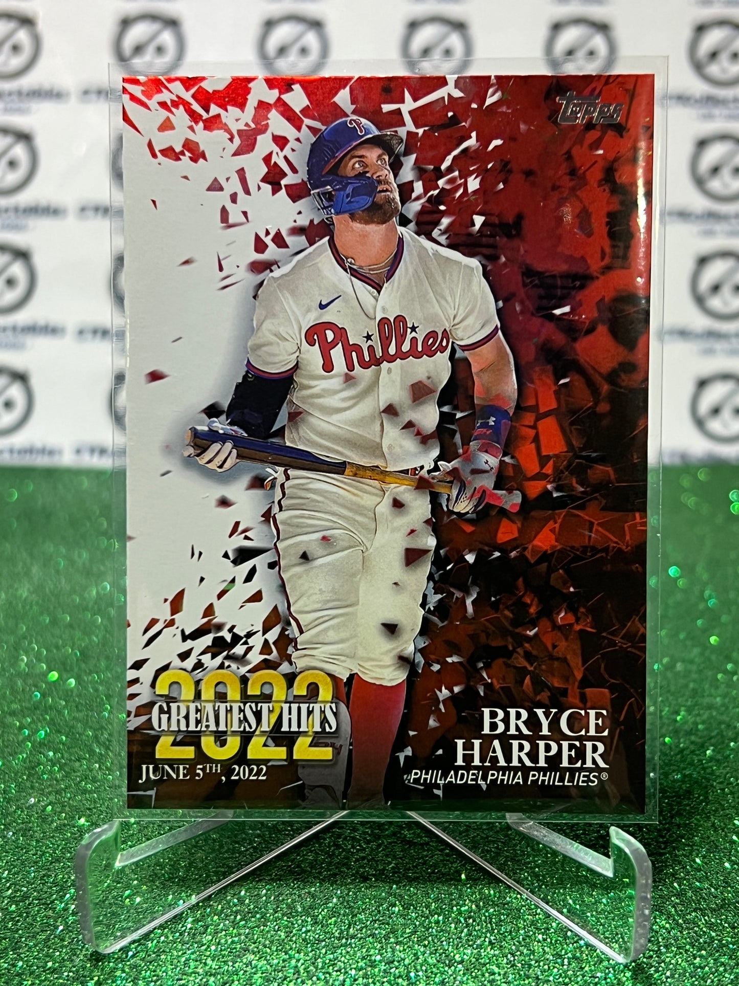 2023 TOPPS BRYCE HARPER # 22GH-12 GREATEST HITS PHILADELPHIA PHILLIES BASEBALL CARD