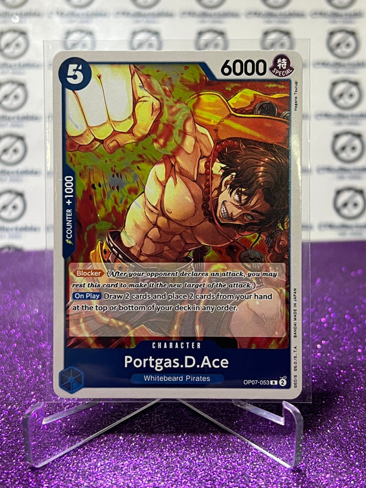 2024 ONE PIECE PORTGAS.D.ACE # OP07-053 R FOIL 500 YEARS IN THE FUTURE CARD