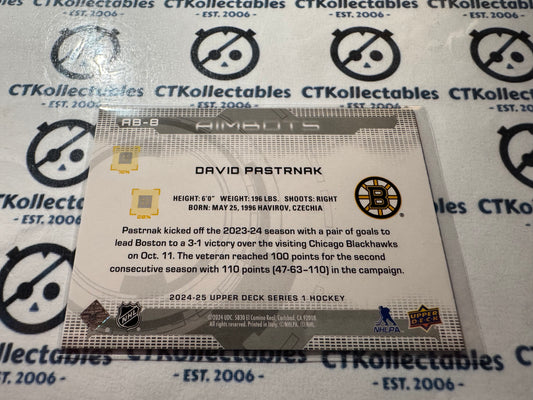 2024-25 Upper Deck Hockey David Pastrnak AIMBOTS #AB-8 Bruins