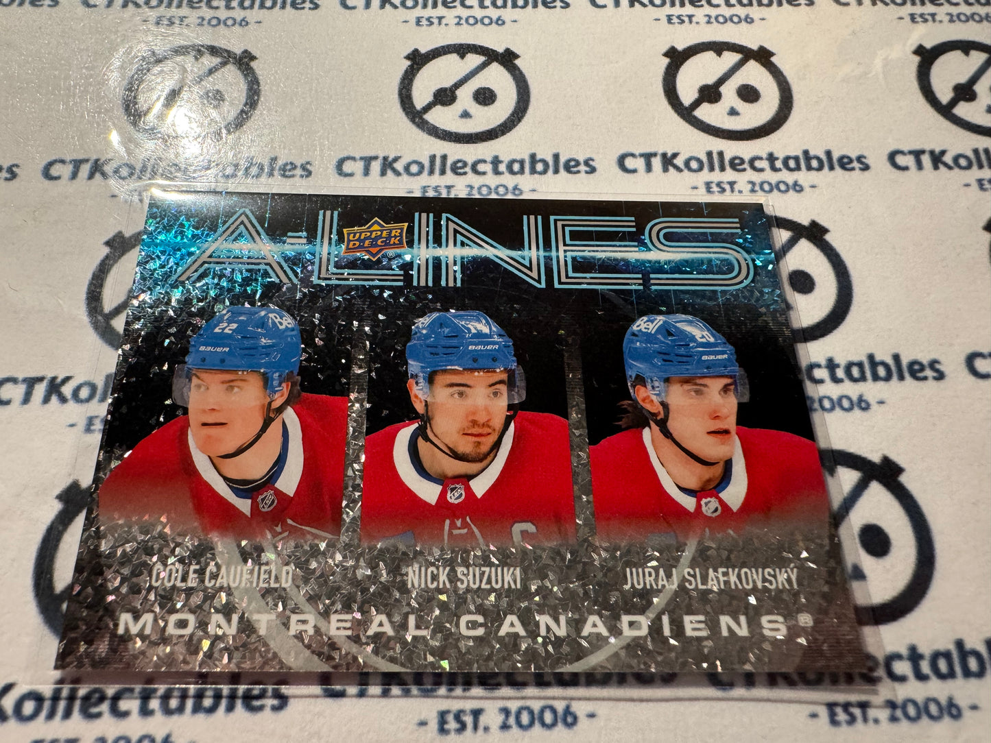 2024-25 Upper Deck Hockey Caulfield/Suzuki/Slafkovsky A-Lines #AL-16 Canadiens