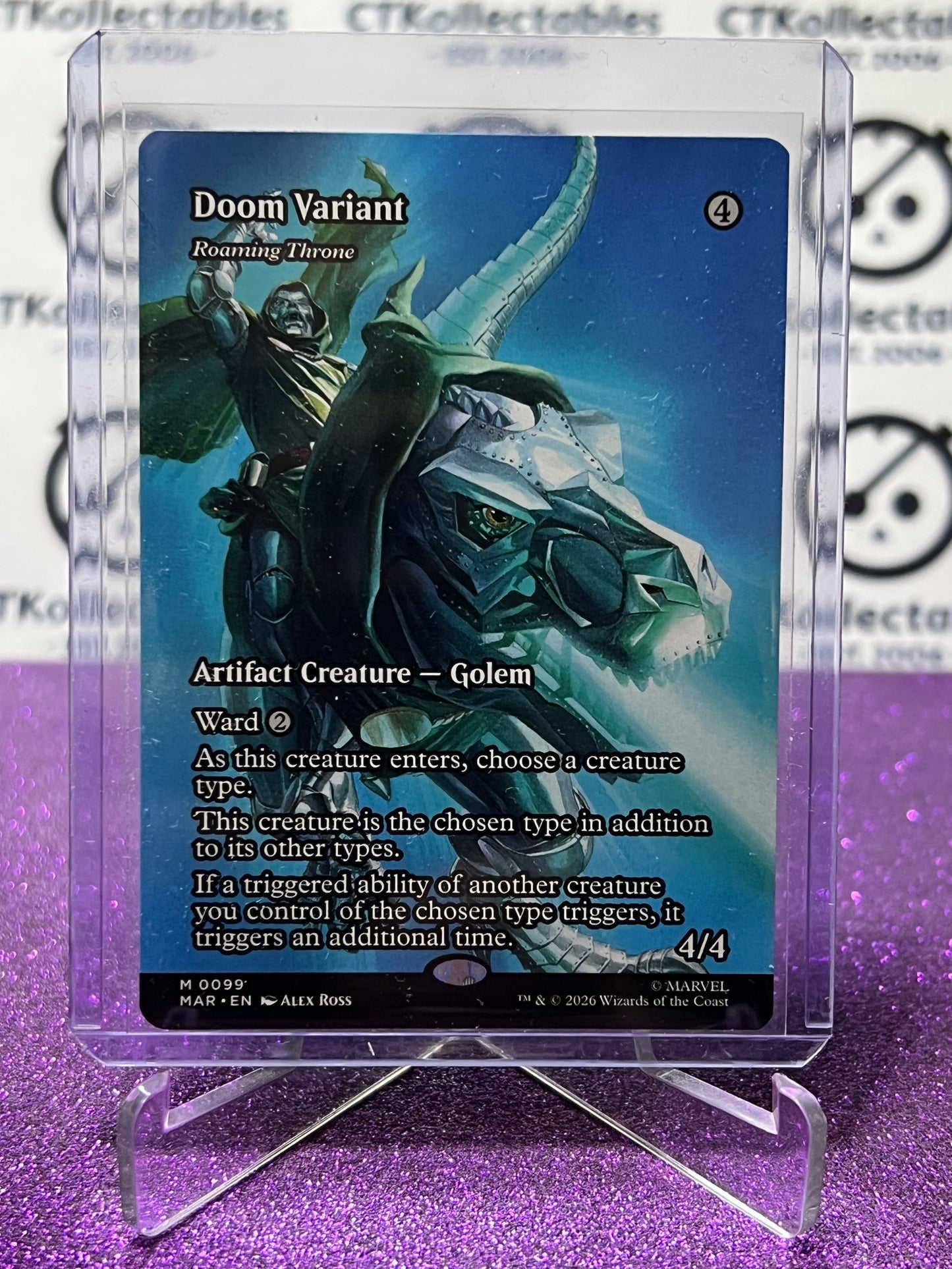 2026 MAGIC THE GATHERING / MARVEL SUPER HEROES DOOM VARIANT # M 0099 NON-FOIL BORDERLESS CARD