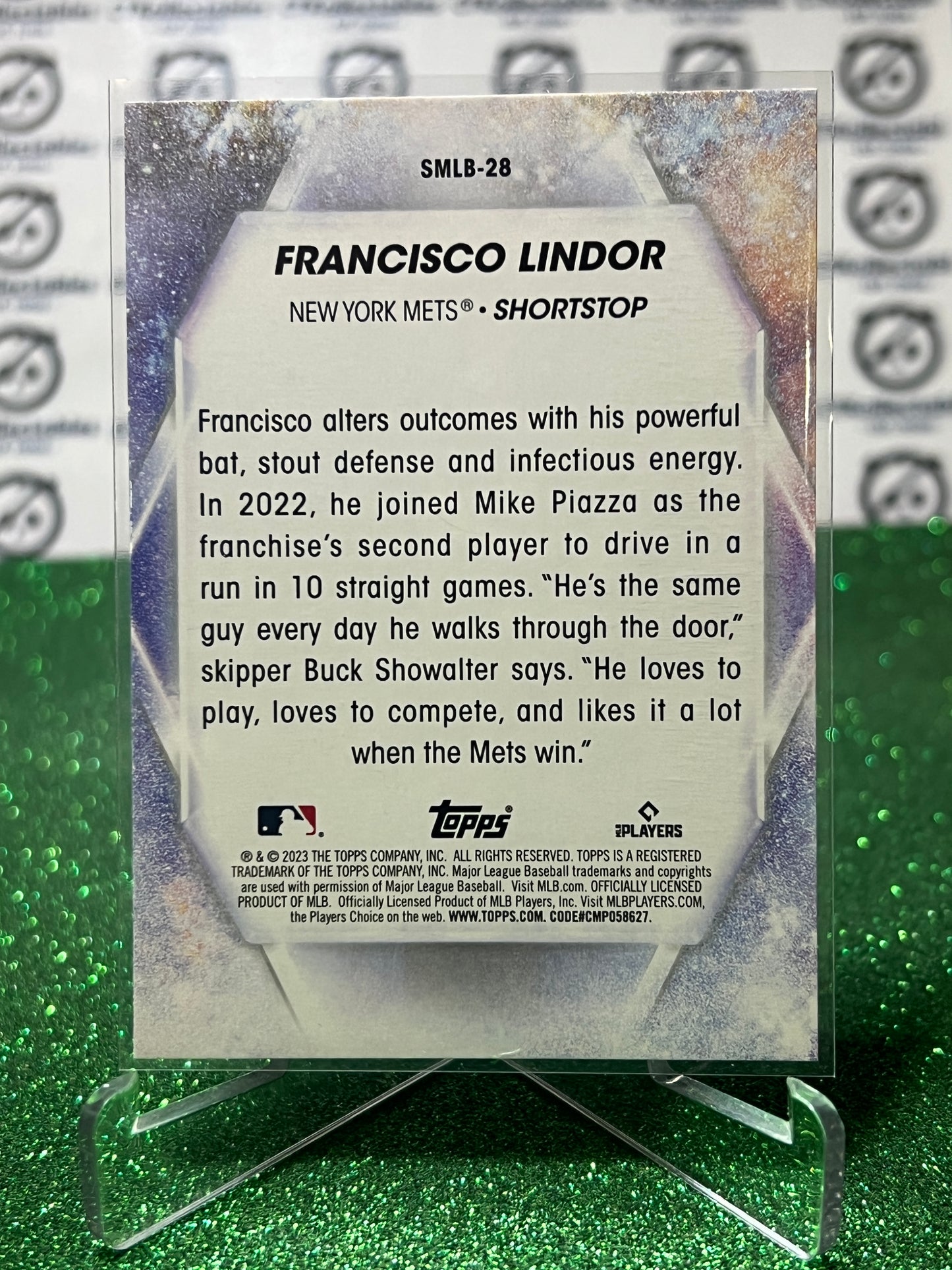 2023 TOPPS FRANCISCO LINDOR # SMLB-28 NEW YORK METS BASEBALL CARD