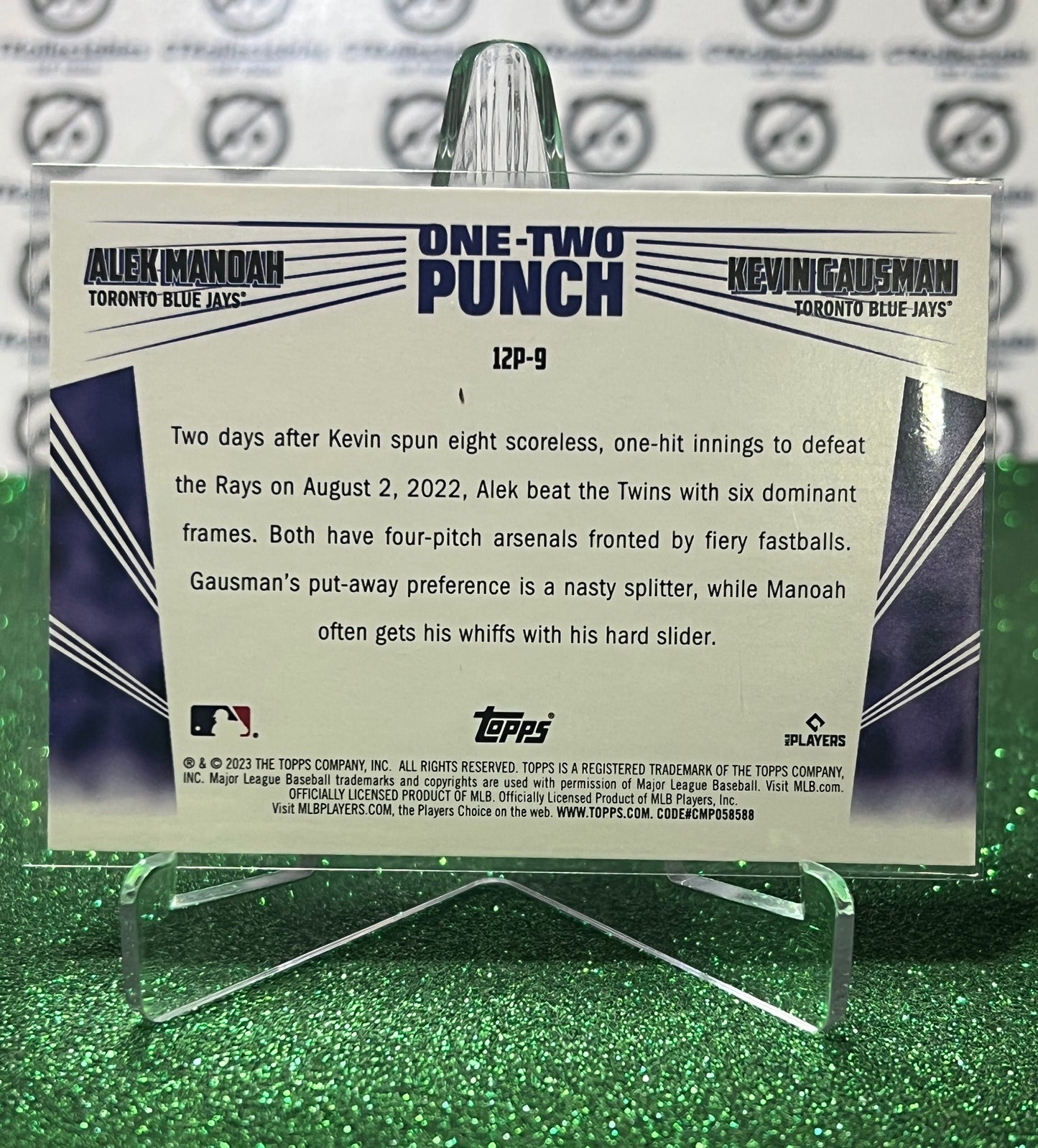 2023 TOPPS ALEX MANDAH KEVIN GAUSMAN # 12P-9 TORONTO BLUE JAYS BASEBALL CARD