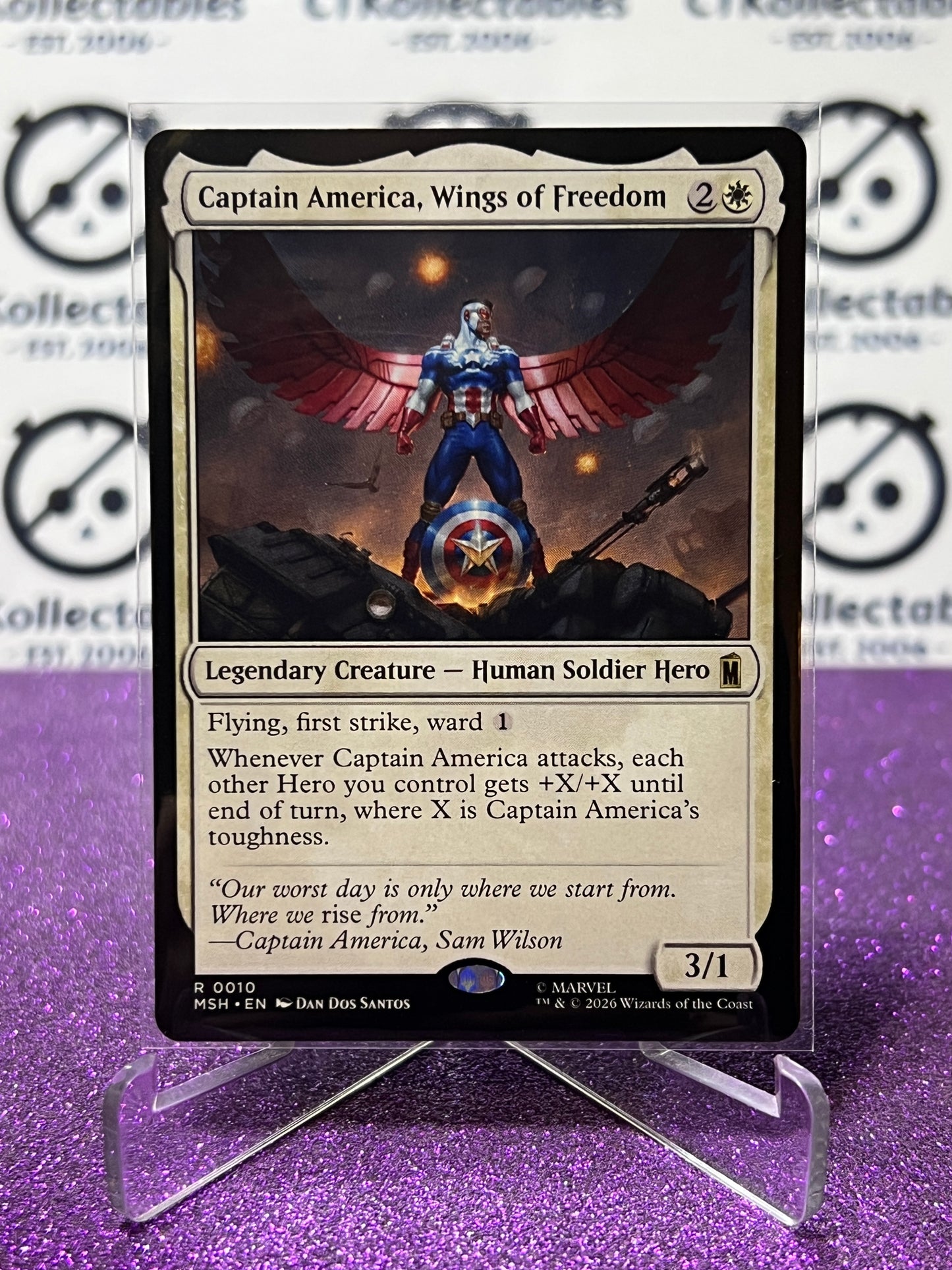 2026 MAGIC THE GATHERING / MARVEL SUPER HEROES CAPTAIN AMERICA, WINGS OF FREEDOM # R 0010 NON-FOIL TCG CARD