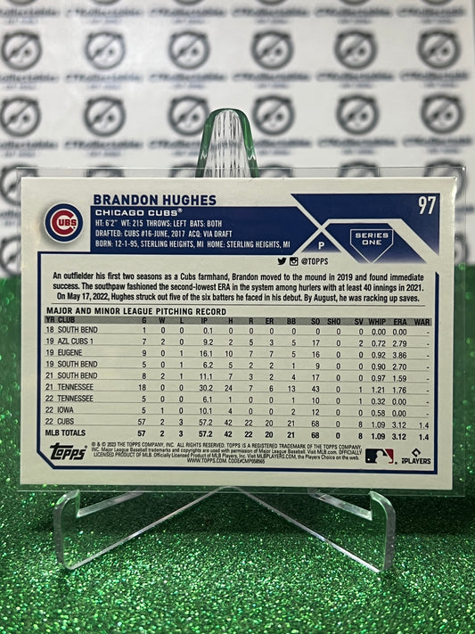 2023 TOPPS BRANDON HUGHES # 97 ROOKIE CHICAGO CUBS BASEBALL CARD