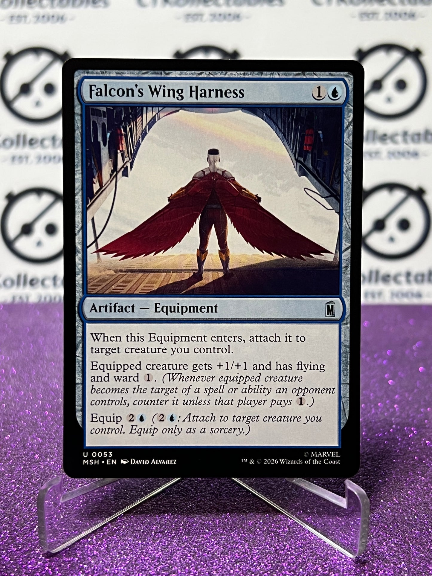 2026 MAGIC THE GATHERING / MARVEL SUPER HEROES FALCON'S WING HARNESS # U 0053 NON-FOIL TCG CARD