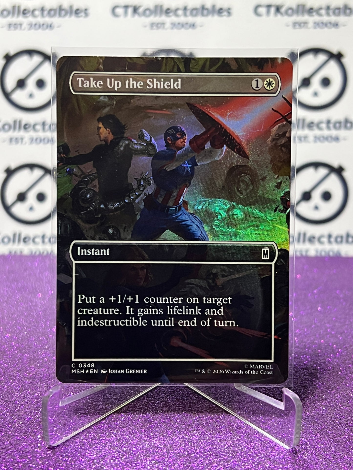 2026 MAGIC THE GATHERING / MARVEL SUPER HEROES TAKE UP THE SHIELD # C 0346 FOIL NON- BORDER CARD
