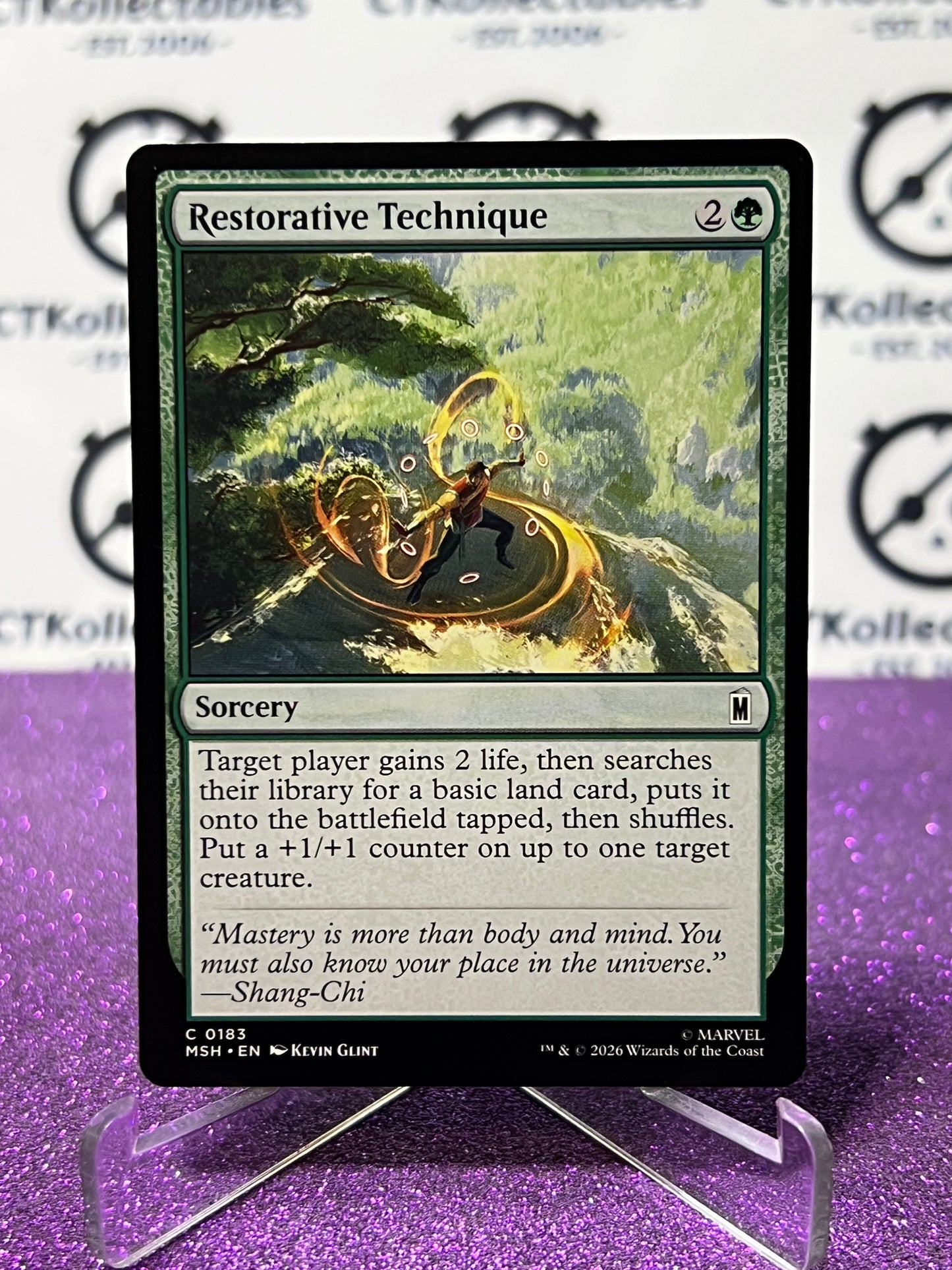 2026 MAGIC THE GATHERING / MARVEL SUPER HEROES RESTORATIVE TECHNIQUE # C 0183 NON-FOIL CARD