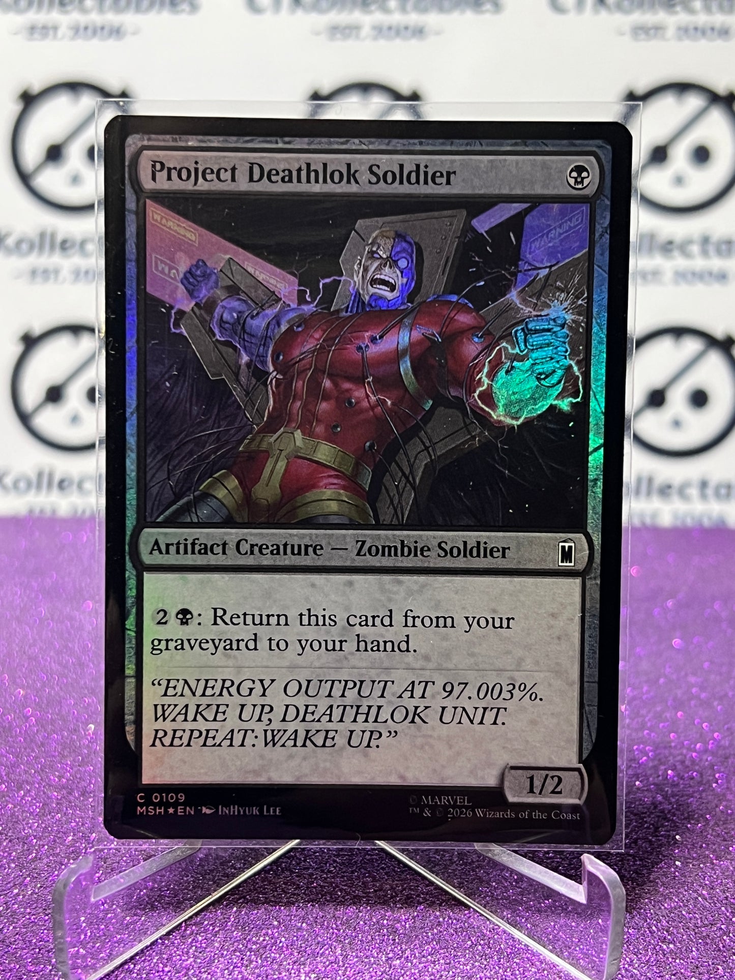 2026 MAGIC THE GATHERING / MARVEL SUPER HEROES PROJECT DEATHLOK SOLDIER # C 0109 FOIL CARD
