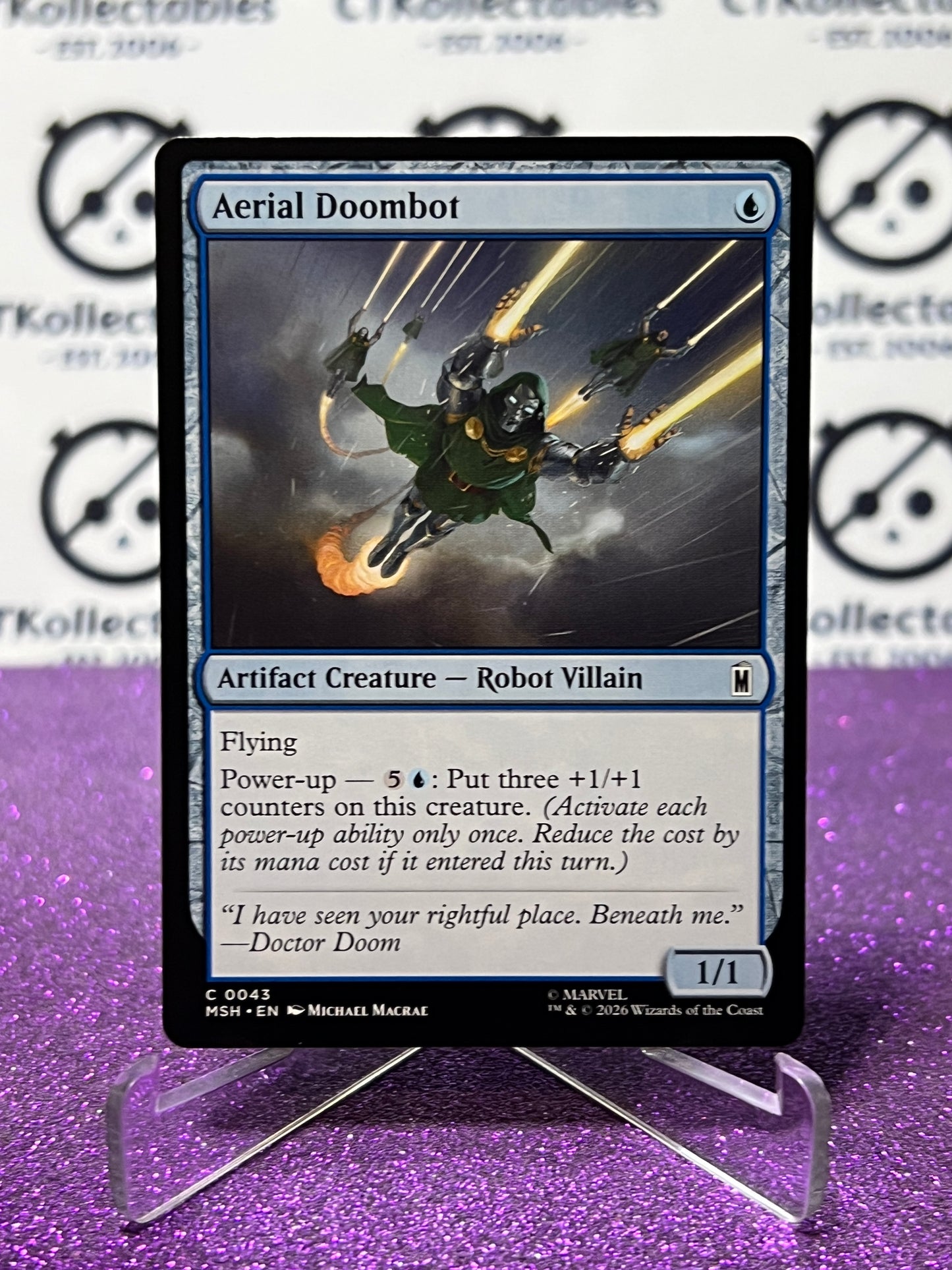 2026 MAGIC THE GATHERING / MARVEL SUPER HEROES AERIAL DOOMBOT # C 0043 NON-FOIL CARD