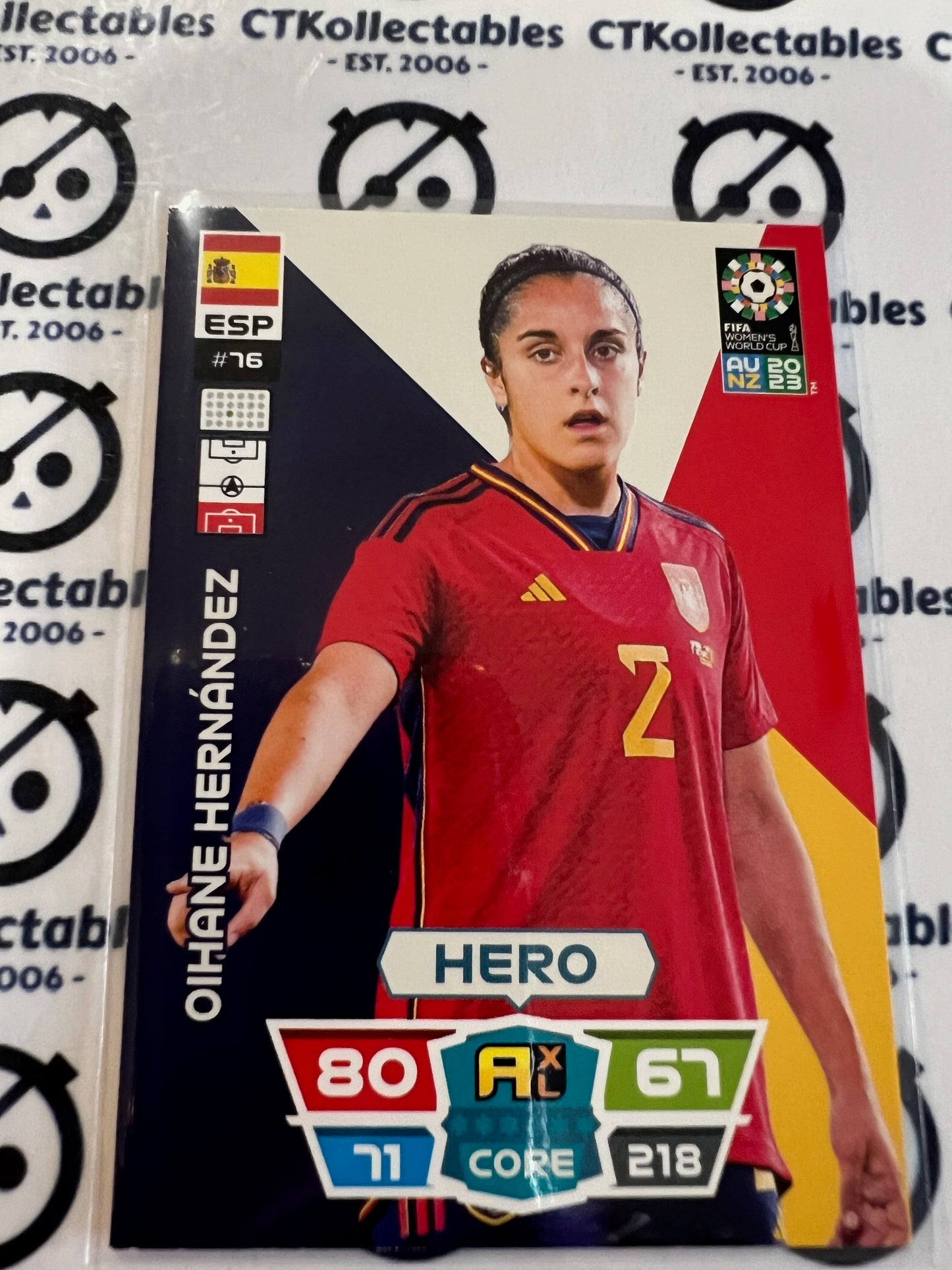 2023 FIFA WWC Adrenalyn Base Card #76 Oihane Hernandez ESP