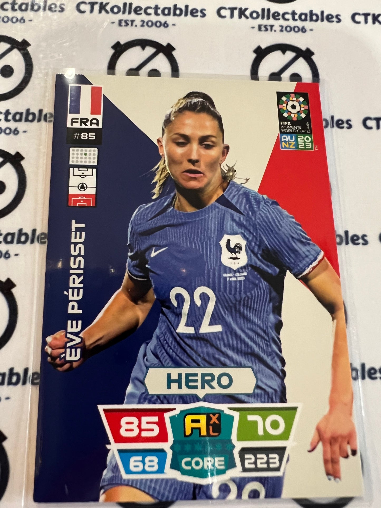 2023 FIFA WWC Adrenalyn Base Card #85 Eve Perisset FRA