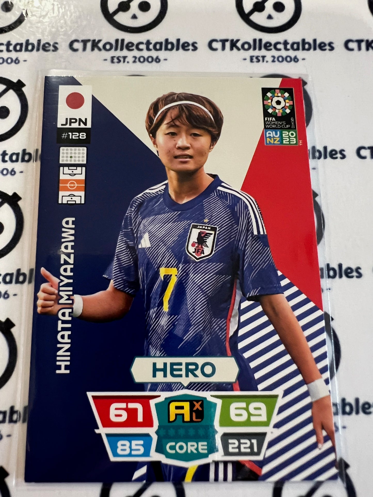 2023 FIFA WWC Adrenalyn Base Card #128 Hinata Miyazawa JPN
