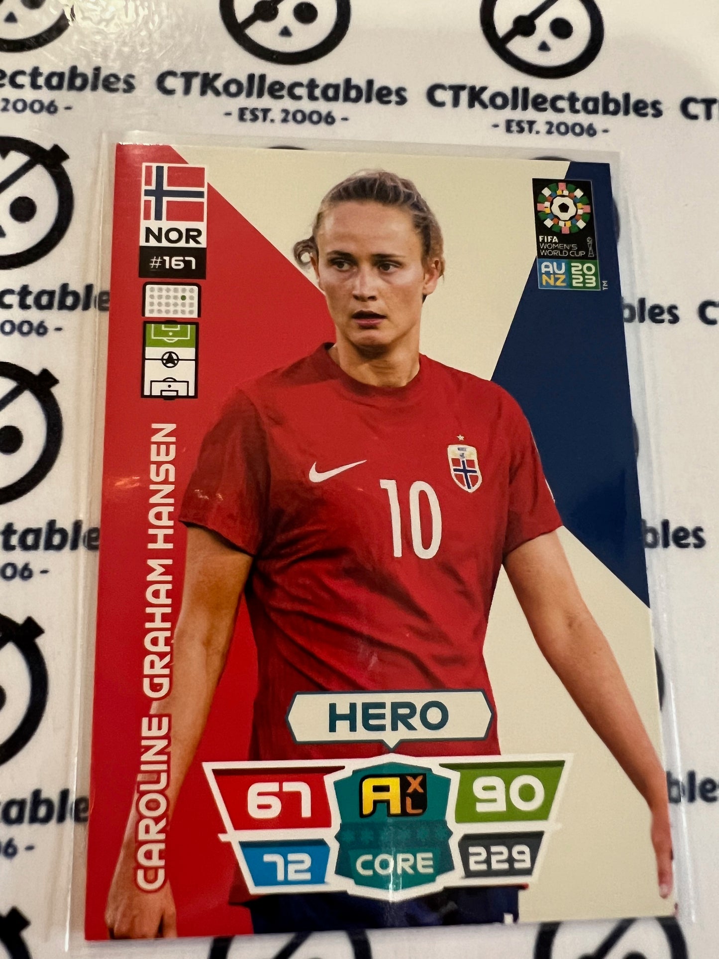 2023 FIFA WWC Adrenalyn Base Card #167 Caroline Graham Hansen NOR