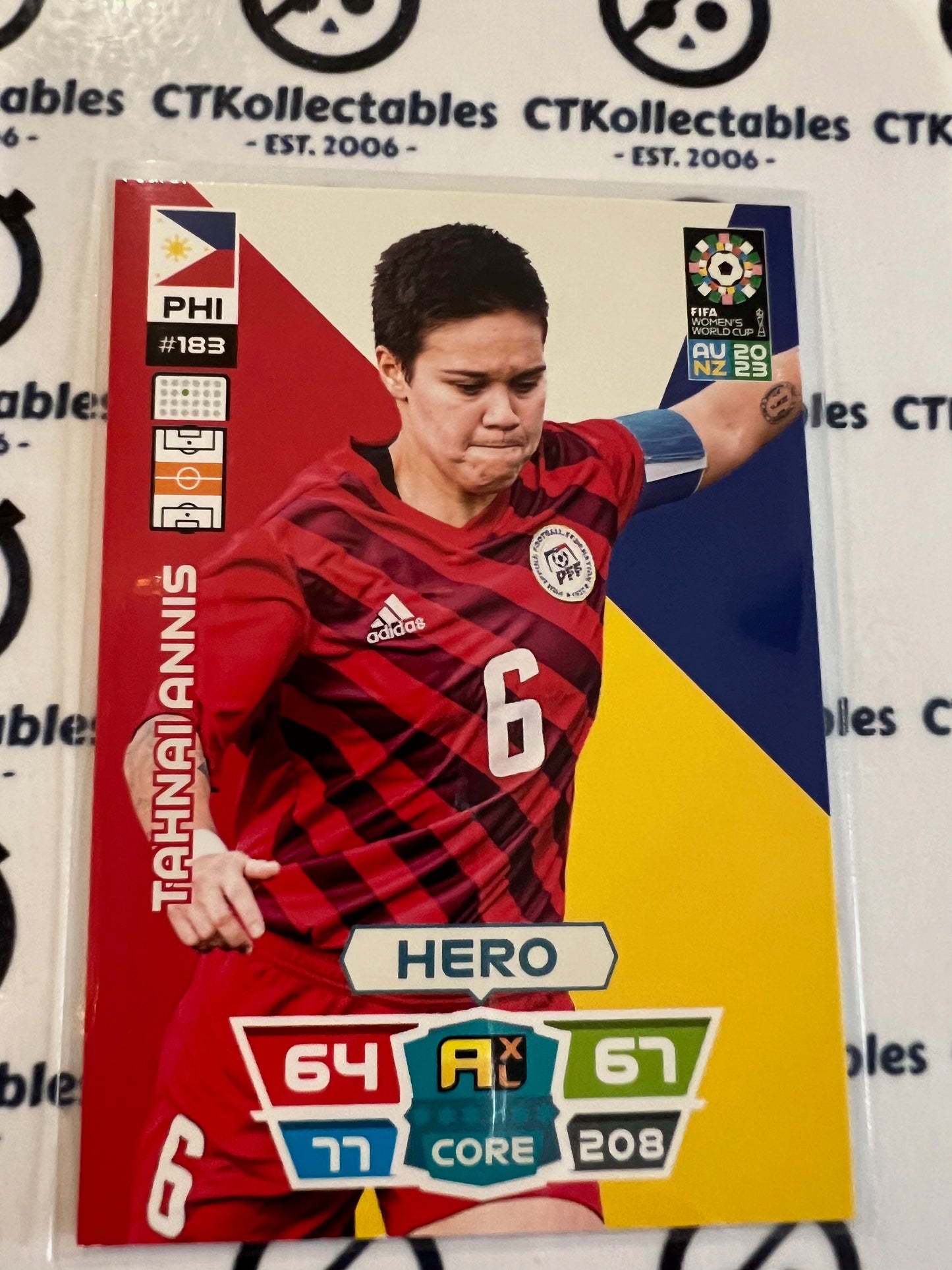 2023 FIFA WWC Adrenalyn Base Card #183 Tahnai Annis PHI