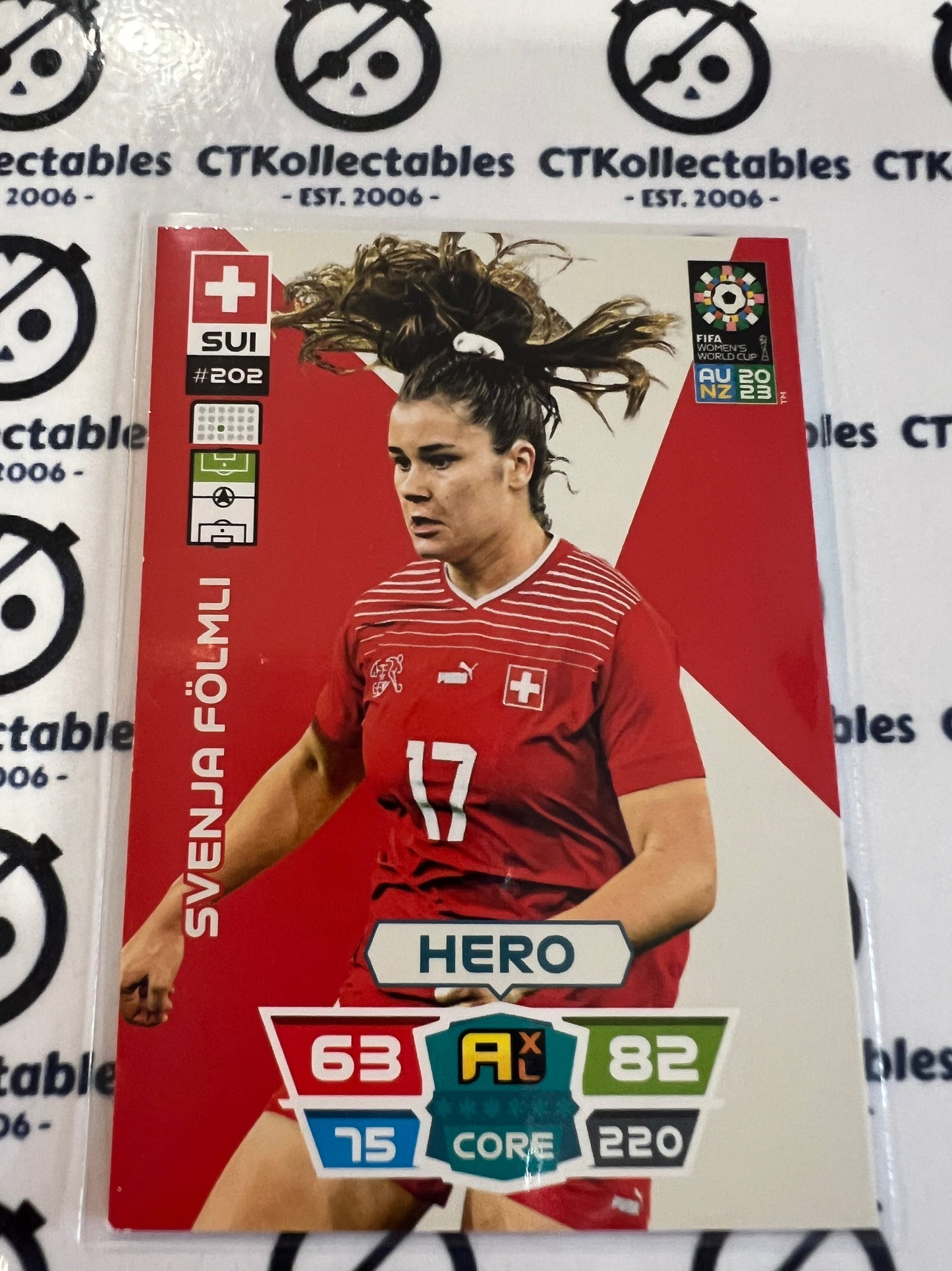 2023 FIFA WWC Adrenalyn Base Card #202 Svenja Folmli SUI