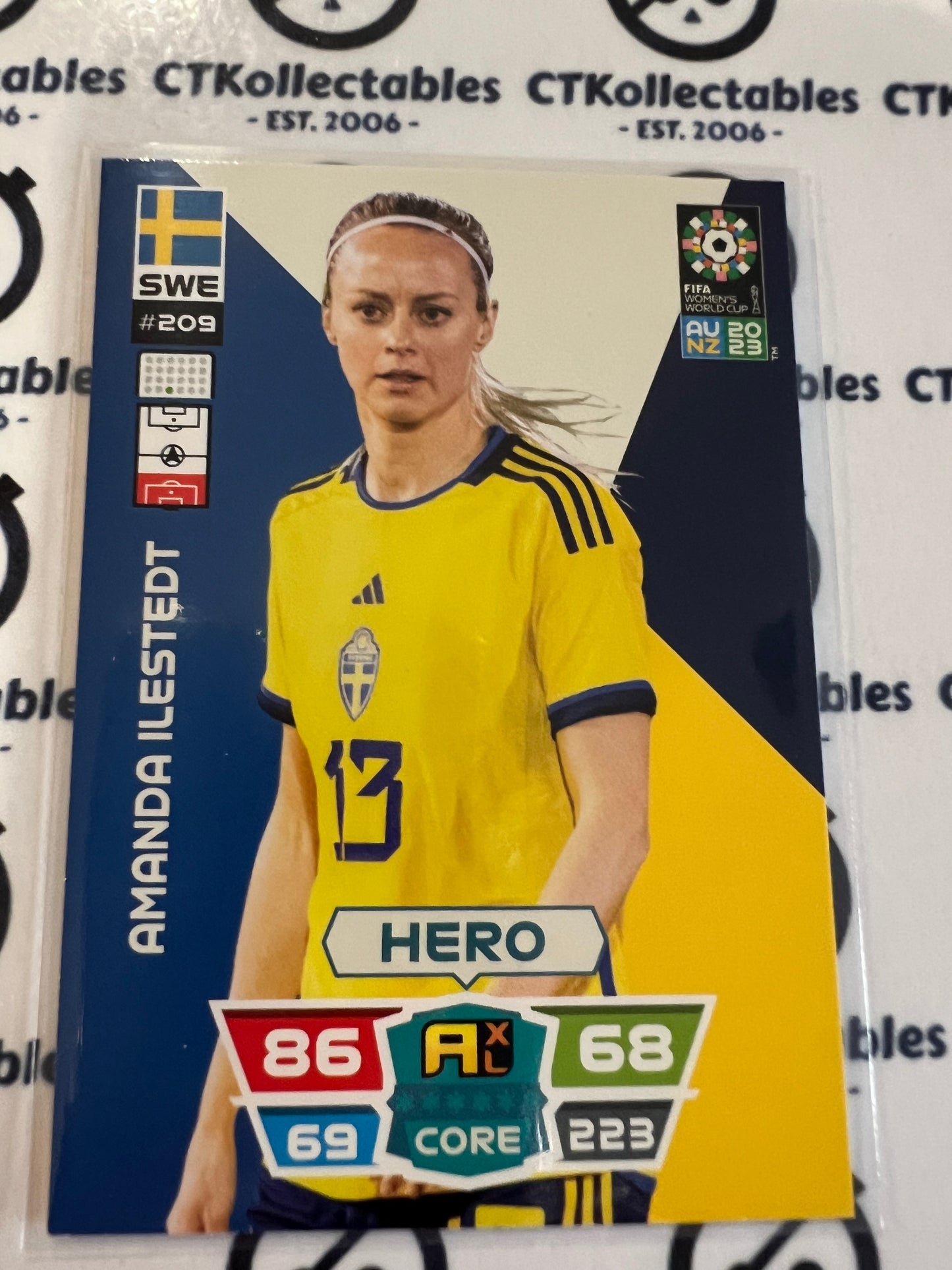2023 FIFA WWC Adrenalyn Base Card #209 Amanda Ilestedt SWE