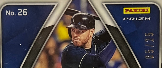2020 PANINI SPECTRA BASEBALL FREDDIE FREEMAN # 26 JERSEY NUMBERED 05/25 PRIZM ATLANTA BRAVES / L A DODGER BASEBALL CARD