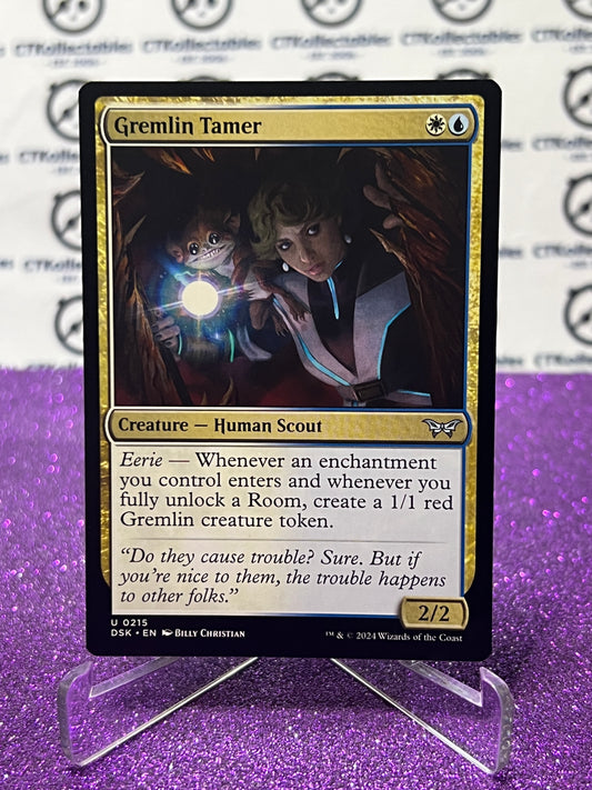 2024 MAGIC THE GATHERING DUSKMOURN HOUSE OF HORROR GREMLIN TAMER # U 0215 CREATURE-HUMAN SCOUT CARD