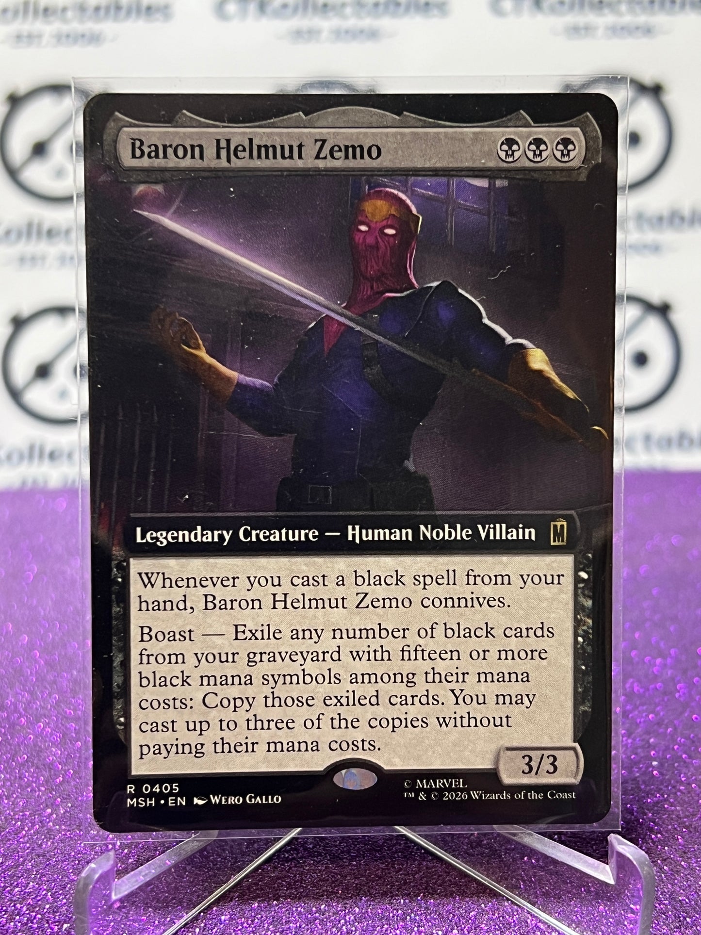 2026 MAGIC THE GATHERING / MARVEL SUPER HEROES BARON HELMUT ZEMO # R 0405 NON-FOIL CARD